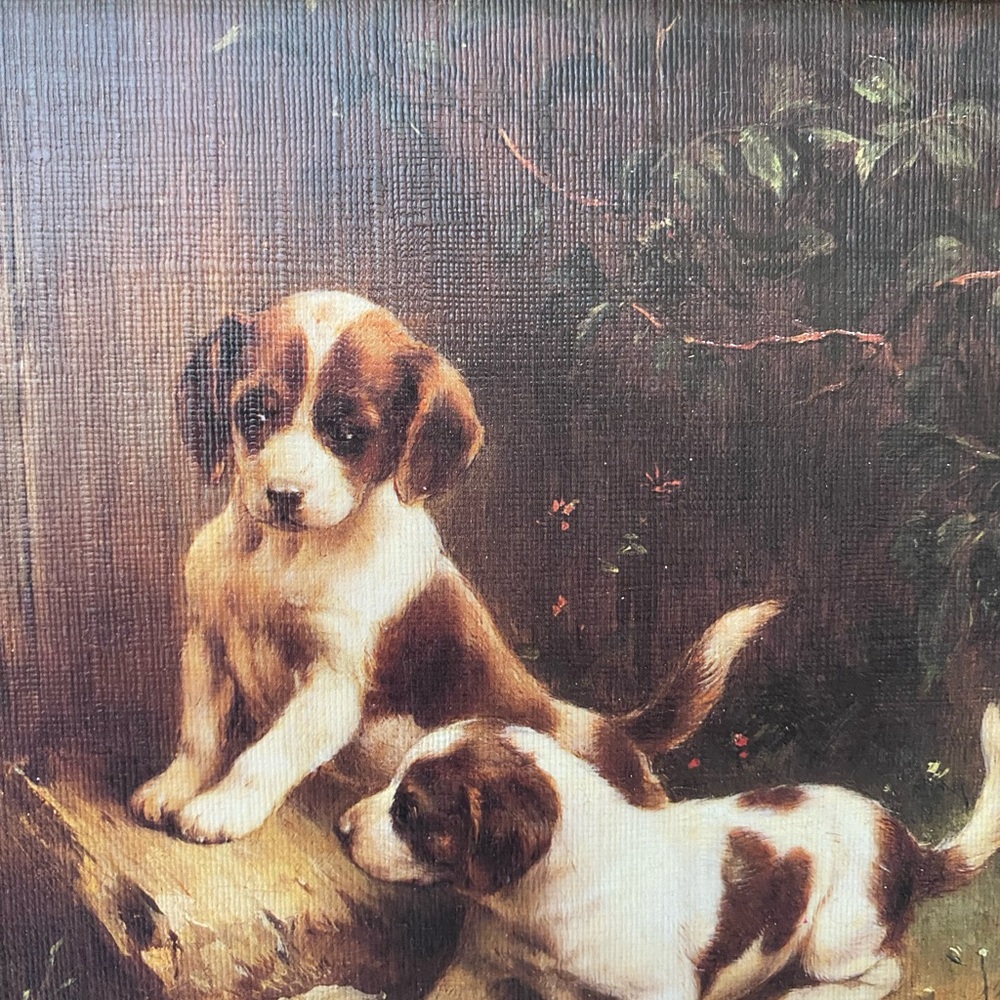 "Best of Friends" Carl Reichert litho print on canvas - Picture 3 of 7